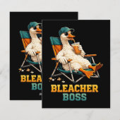 Ganzen Bleacher Baas Feestdagenkaart (Voorkant / Achterkant)