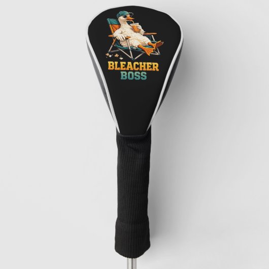 Ganzen Bleacher Baas Golfheadcover (Voorkant)