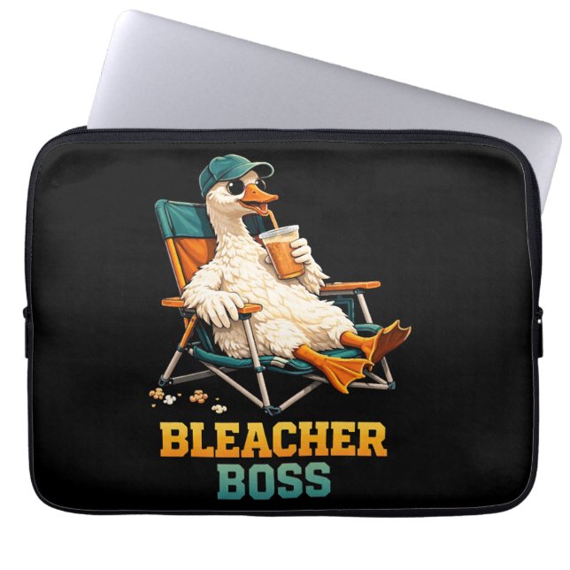 Ganzen Bleacher Baas Laptop Sleeve (Voorkant)