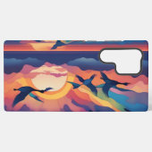 Ganzen boven water samsung galaxy hoesje (Achterkant horizontaal)