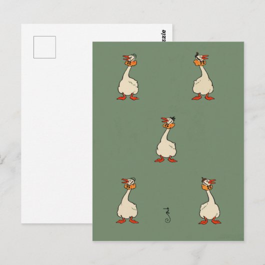  ganzen briefkaart (Voorkant / Achterkant)