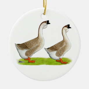 ganzen: Buff African Keramisch Ornament