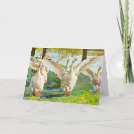 ganzen door het groene park kaart