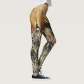 Ganzen en eenden lopen rond kunst leggings (Rechts)