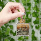 Ganzen en eenden lopen rond kunst sleutelhanger (Hand)