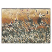 Ganzen en eenden lopen rond kunst tafelkleed (Voorkant (Horizontaal))