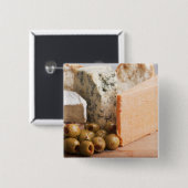 ganzen en olijven vierkante button 5,1 cm (Voorkant /achterkant)
