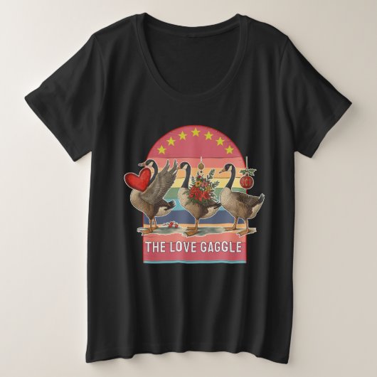 ganzen grote maat t-shirt (Design voorkant)