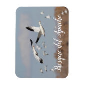 ganzen in de skies van Bosque del Apache Magneet (Verticaal)