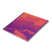 ganzen in het Oranje en Paars Tegeltje (Zijkant)