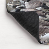 Ganzen in het park muismat (Hoek)