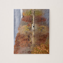 Ganzen in Reflecterende kleuren - Legpuzzel