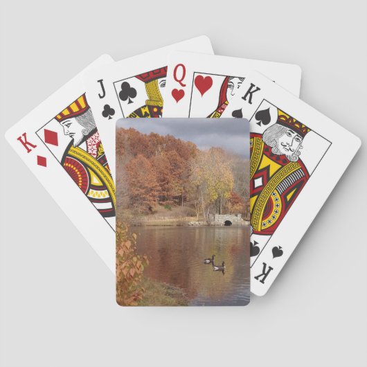 Ganzen in Reflecterende kleuren - Pokerkaarten (Achterkant)