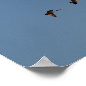 Ganzen in vlucht Afdrukken Poster (Hoek)