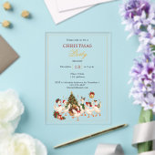 Ganzen Luxe Kerstfeest Acryl Uitnodigingen (Insitu (Huwelijk))