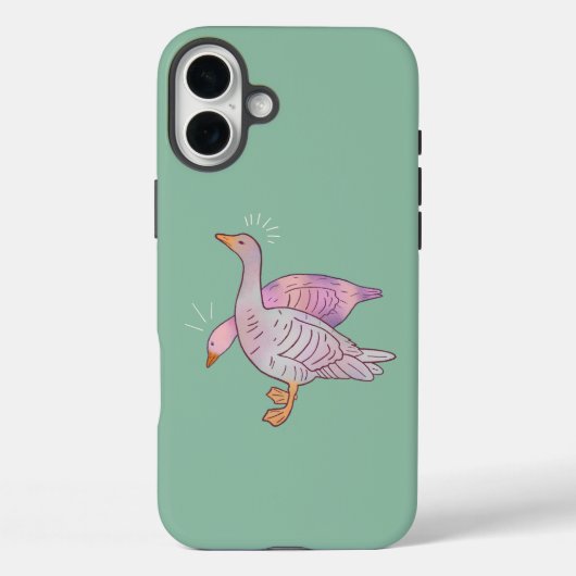 Ganzen Meisjes | Whimsical Volkskunst Eendenduo Case-Mate iPhone Case (Achterkant)