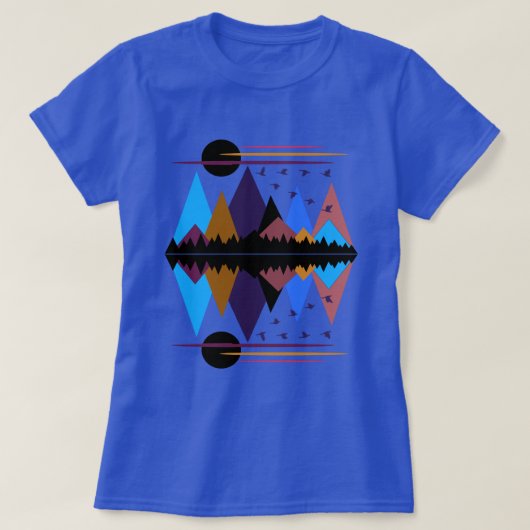 ganzen op de vlucht t-shirt (Design voorkant)