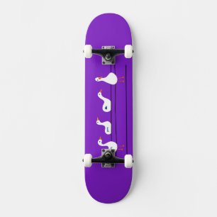 Ganzen op een draadloos skateboard dek