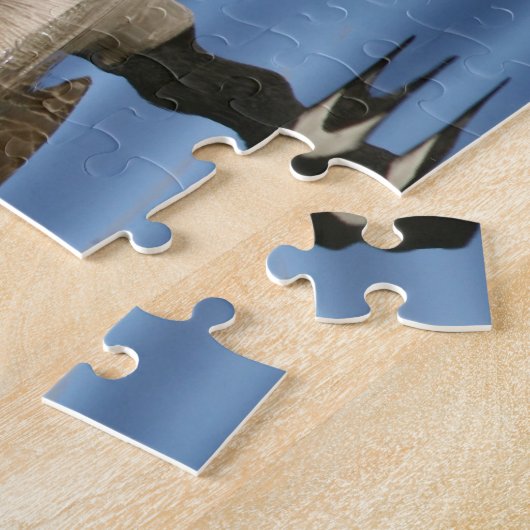 Ganzen op water legpuzzel (Zijkant)