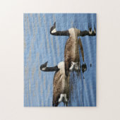 Ganzen op water legpuzzel (Verticaal)