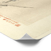 ganzen over bergen, Antiek Japans schilderen Poster (Hoek)