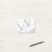 Ganzen plaknotities, gepersonaliseerde ganzen post-it® notes (Op bureau)