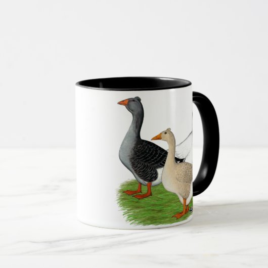 ganzen:  Tufted Trio Mok (Voorkant rechts)