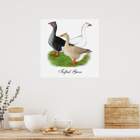 Ganzen: Tufted Trio Poster (Keuken)