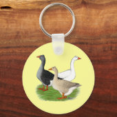 Ganzen: Tufted Trio Sleutelhanger (Voorkant)