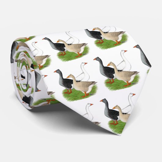 ganzen:  Tufted Trio Stropdas (Opgerold)