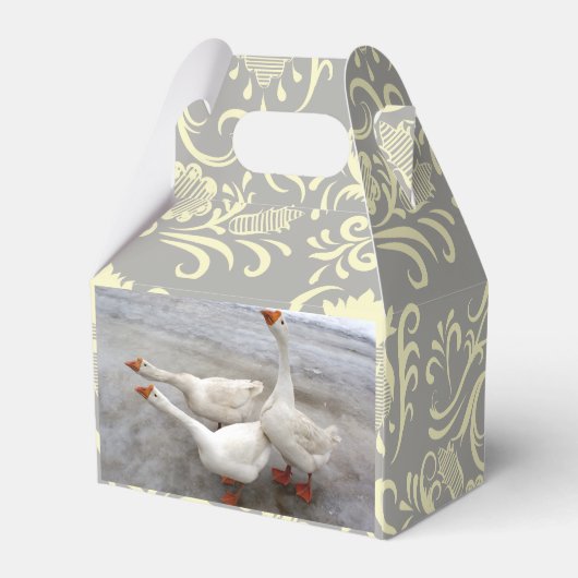 Ganzen zijn grappig bedankdoosjes (Achterkant)