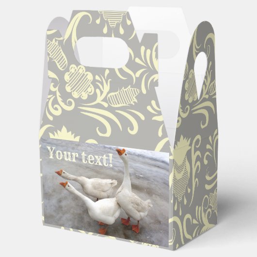 Ganzen zijn grappig bedankdoosjes (Geopend)
