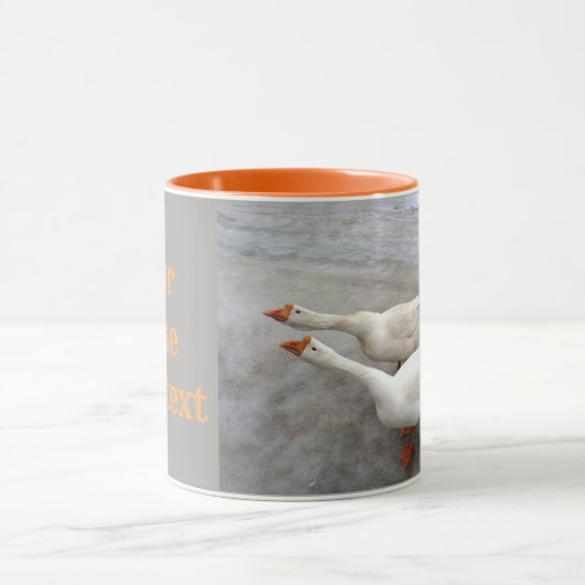 Ganzen zijn grappig mok (Midden)