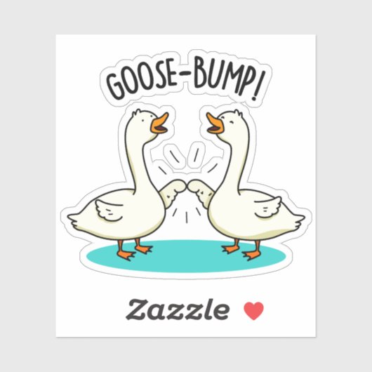 Ganzenbulten Grappige Dierlijke Pun Sticker (Vel)