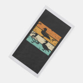  ganzeneenden eenden Vogelvogels Servet (Hoek)