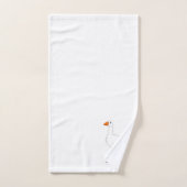 Ganzenontwerp met monogram bad handdoek (Handdoek)