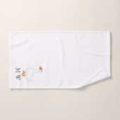 Ganzenontwerp met monogram bad handdoek (Handdoek)