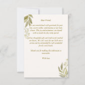 Ganzenpeuterrijmpjes baby shower bedankkaart (Achterkant)