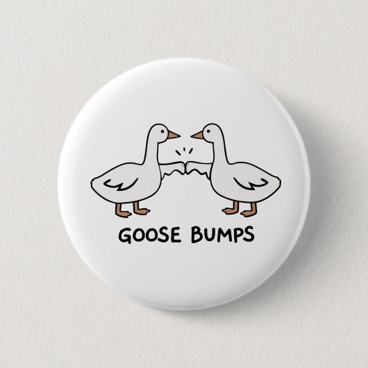 Ganzenpompen ronde button 5,7 cm (Voorkant)