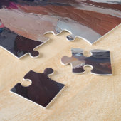 Ganzenportret moderne impressionistische kunst legpuzzel (Zijkant)