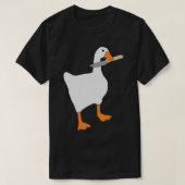 ganzenspel zonder titel, gans with Knife, Animal,  T-shirt (Design voorkant)