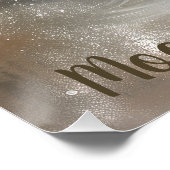 Ganzenvogel baby slapen op Moon Perfect Poster (Hoek)