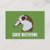 ganzenwatervogel visitekaartje (Voorkant)