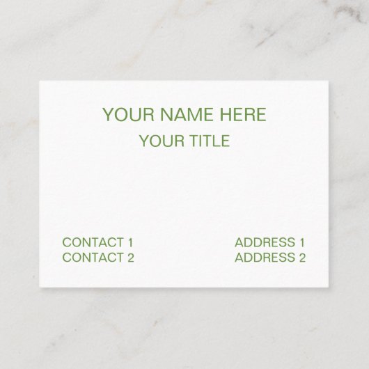 ganzenwatervogel visitekaartje (Achterkant)