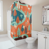 Ganzenwoud: Natuur Scène Douchegordijn (In situ)