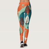 Ganzenwoud:  Natuur Scène Leggings (Achterkant)
