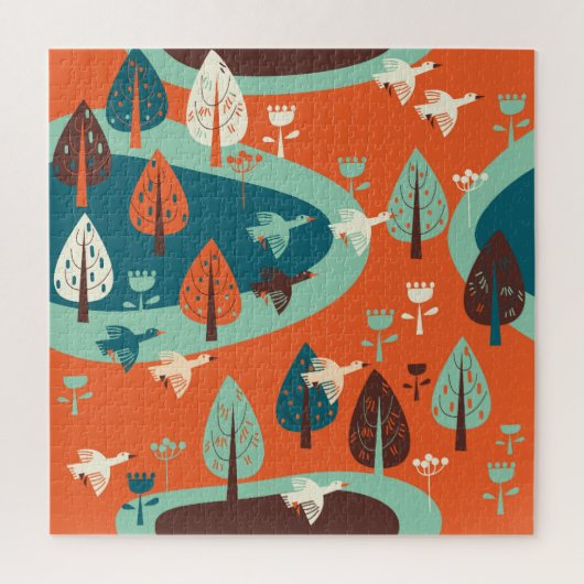 Ganzenwoud: Natuur Scène Legpuzzel (Verticaal)