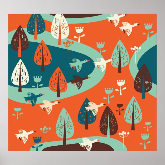 Ganzenwoud:  Natuur Scène Poster (Voorkant)