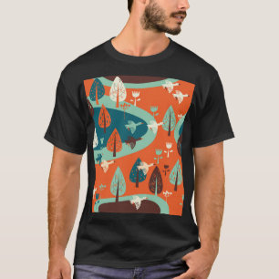Ganzenwoud: Natuur Scène T-shirt