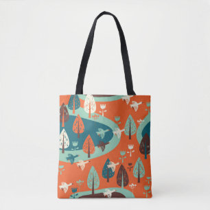 Ganzenwoud:  Natuur Scène Tote Bag